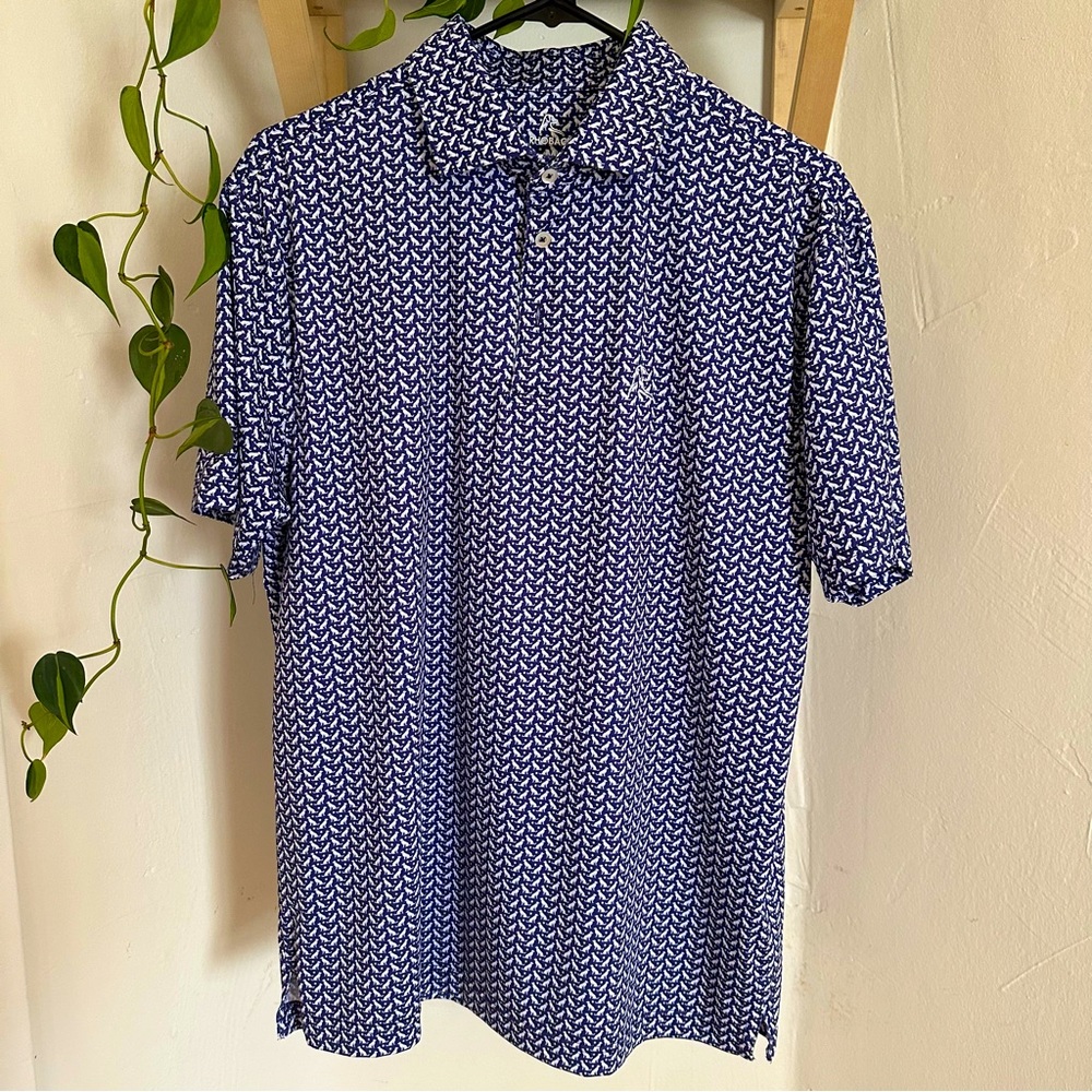 New Men’s Rhoback Golf Polo, Size M - Yellow Lab
